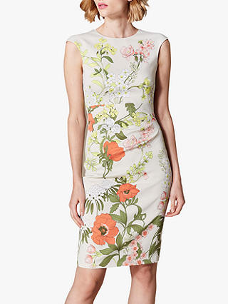 Karen Millen Garden Floral Bodycon Dress, Multi