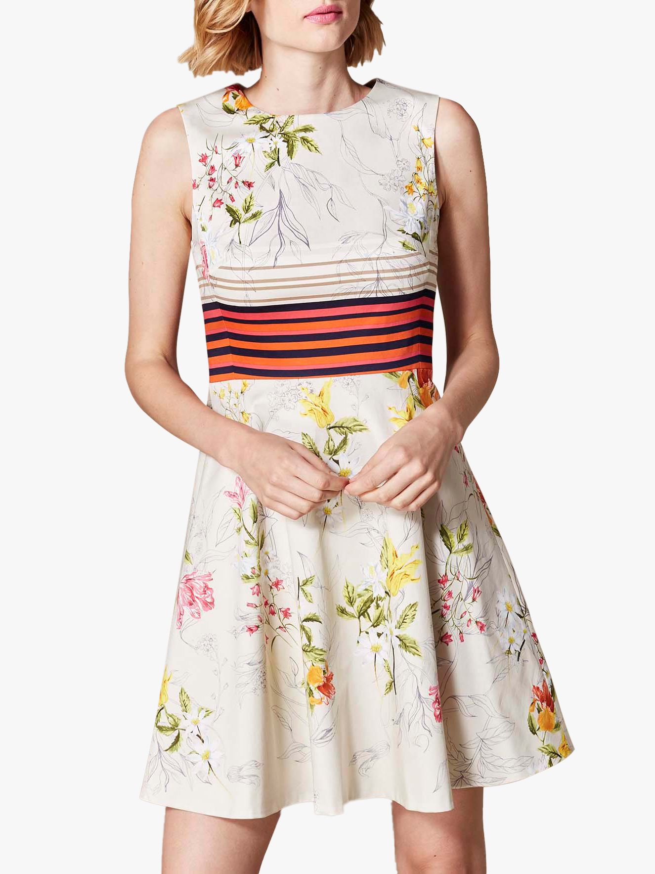 Karen Millen Garden Floral Print Dress, Multi