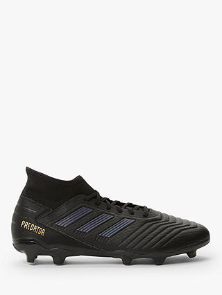 adidas Predator 19.3 Firm Ground Football Boots, Core Black/Gold Met.
