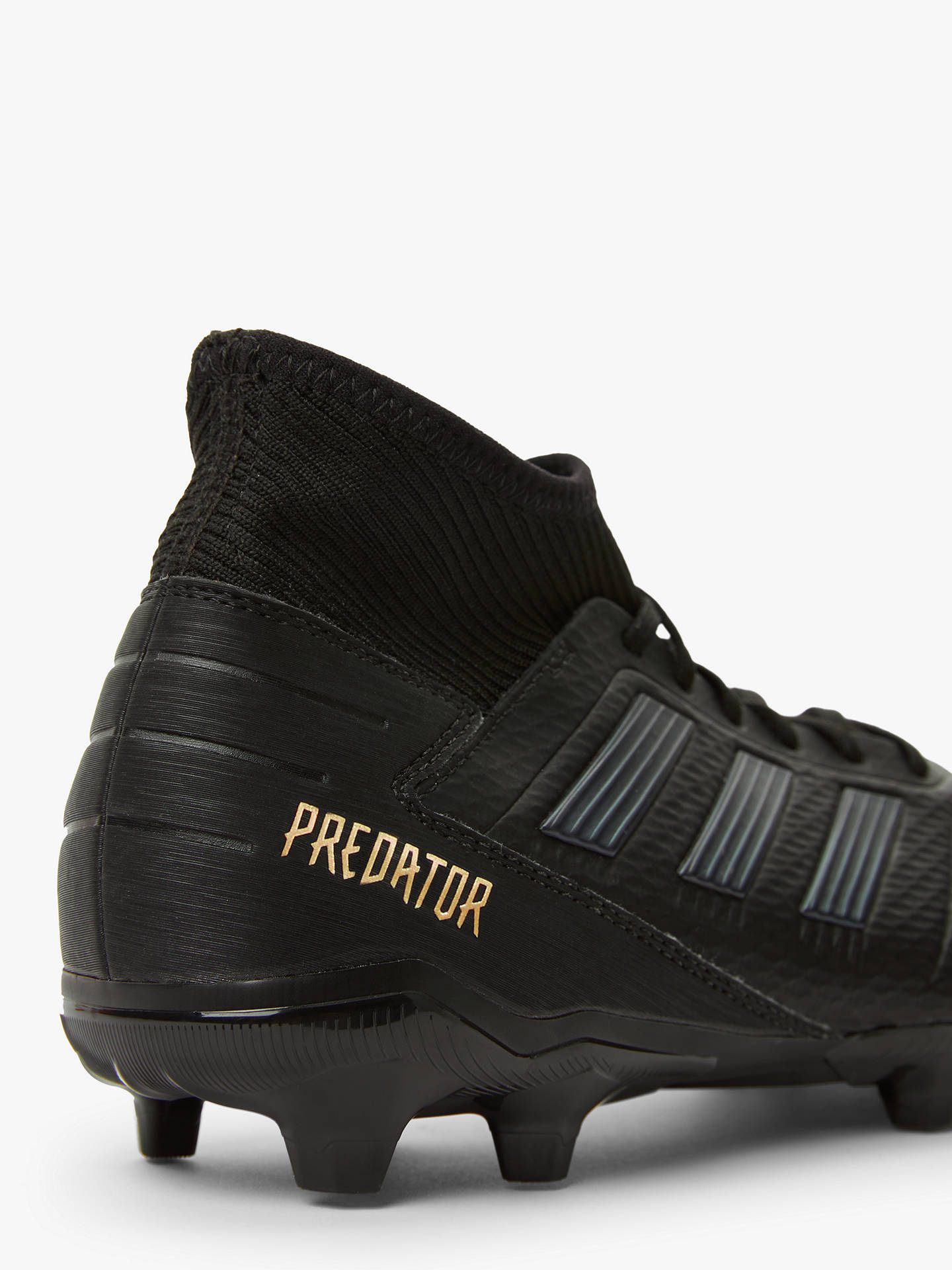 Adidas Predator 19 3 Firm Ground Football Boots Core Black Gold