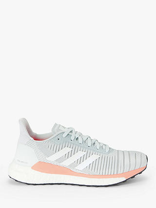 adidas Solar Glide 19 Women's Running Shoes, Blue Tint/FTWR White/Glow Pink