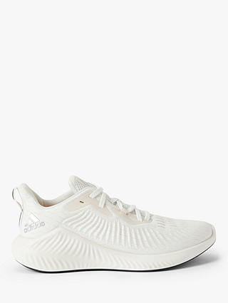 adidas AlphaBounce+ Women's Running Shoes, Crystal White/Silver Met./Orchid Tint