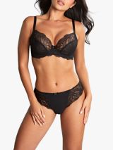 AND/OR Kiki Butterfly Non Padded Underwired Balcony Bra, Black