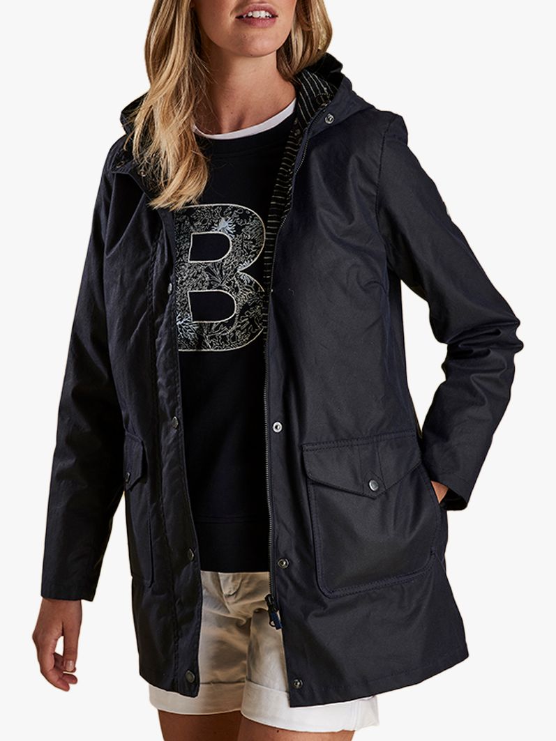 Barbour Seahouse Hooded Waxed Jacket at 