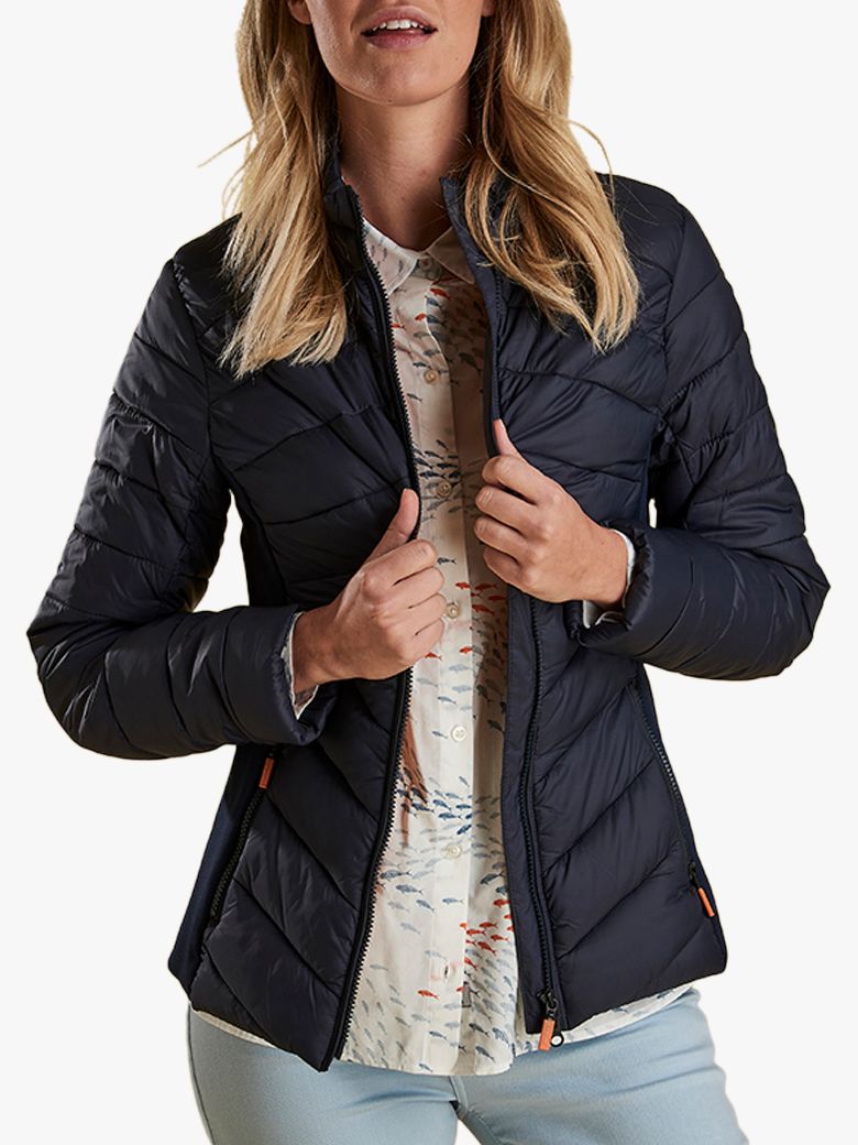 barbour longshore quilted jacket navy