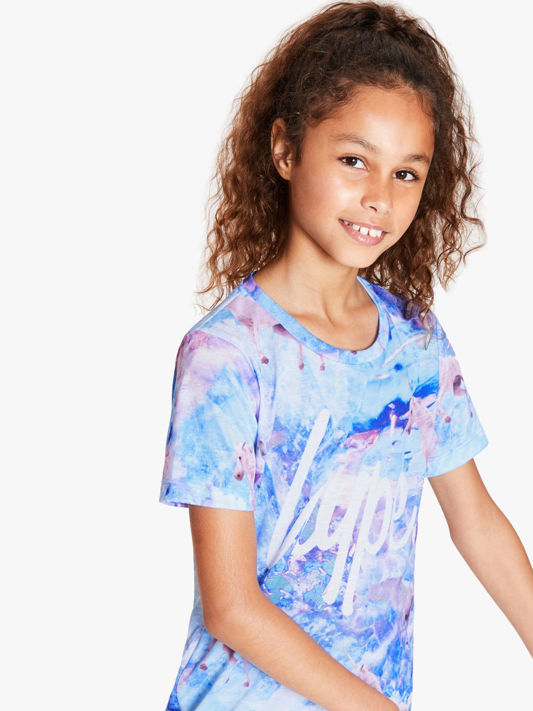 Hype Girls Unicorn Dream T Shirt Dress Blue At John Lewis Partners