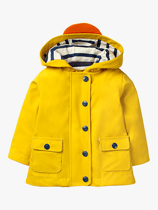 Mini Boden Baby Raincoat, Yellow