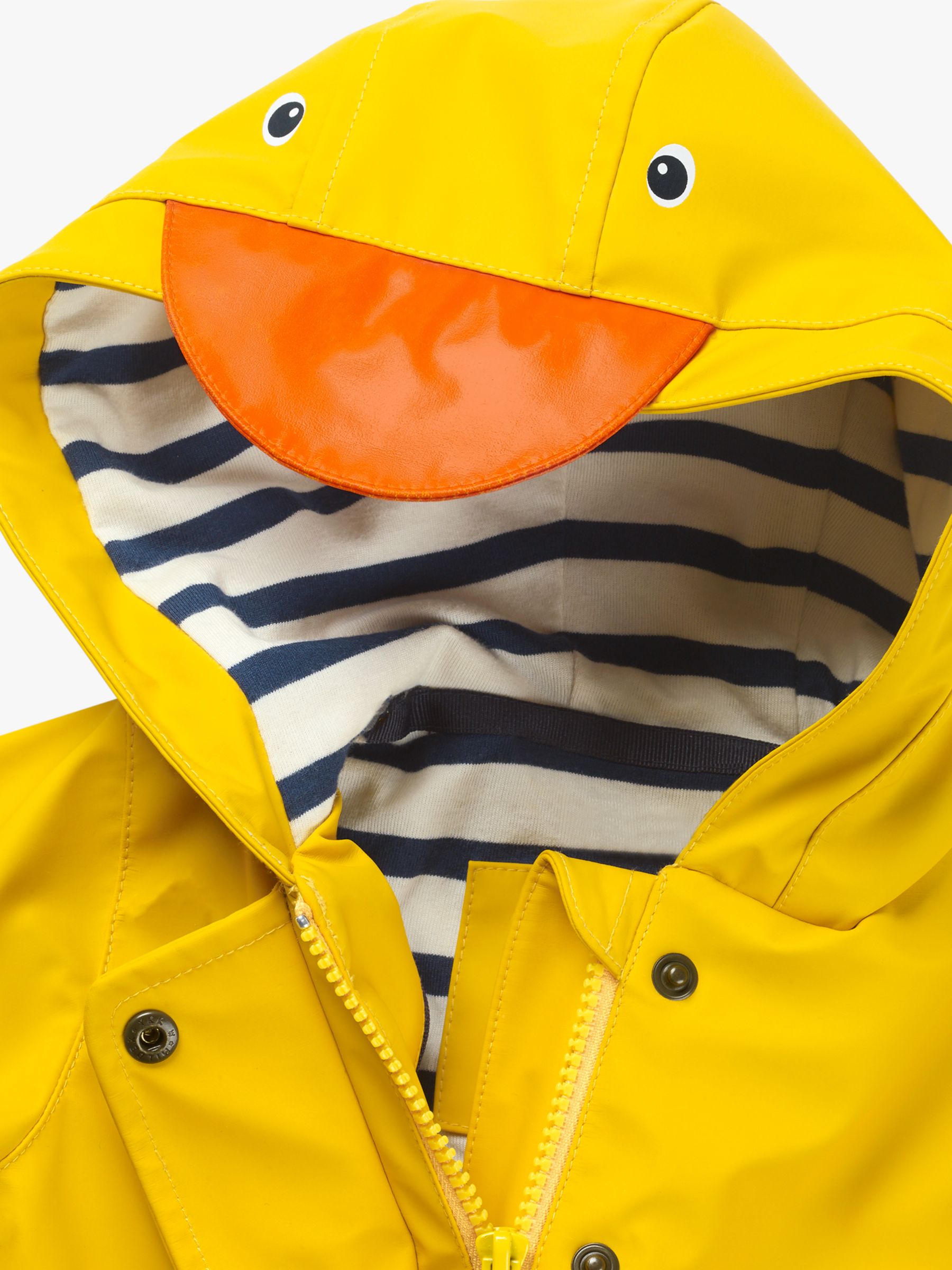 Mini Boden Baby Raincoat, Yellow at John Lewis & Partners