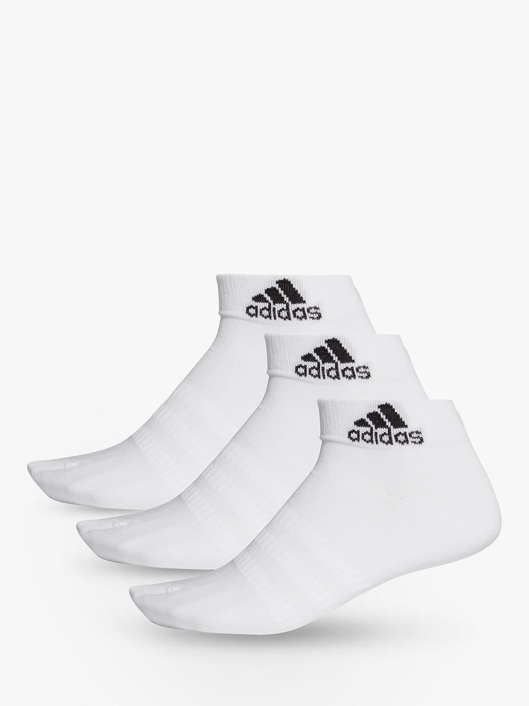 adidas Light Training Ankle Socks, Pack of 3, White
