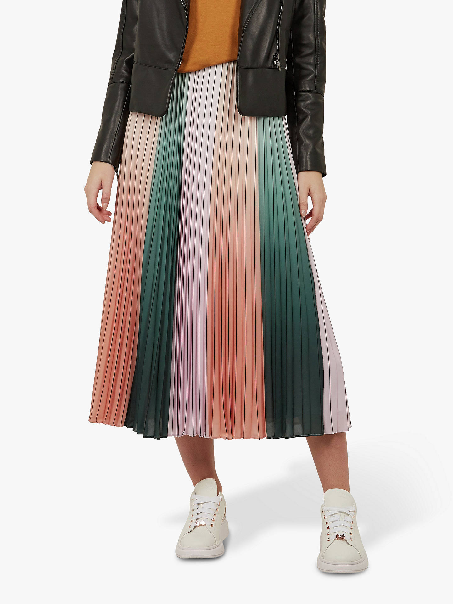 Ted Baker Selmma Pleated Skirt, Multi at John Lewis & Partners