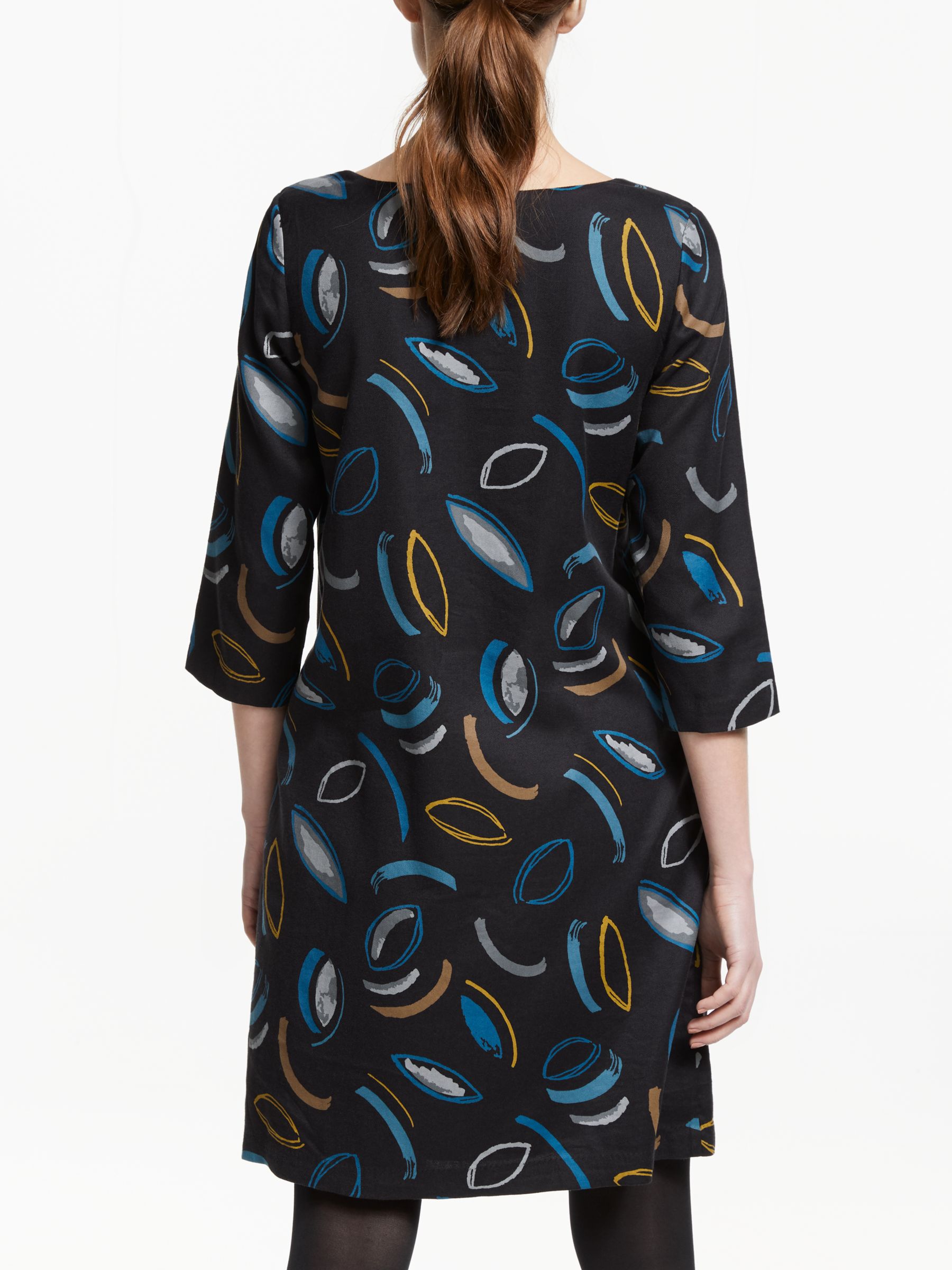 Seasalt Freshwater Dress, Artist's Leaf Onyx