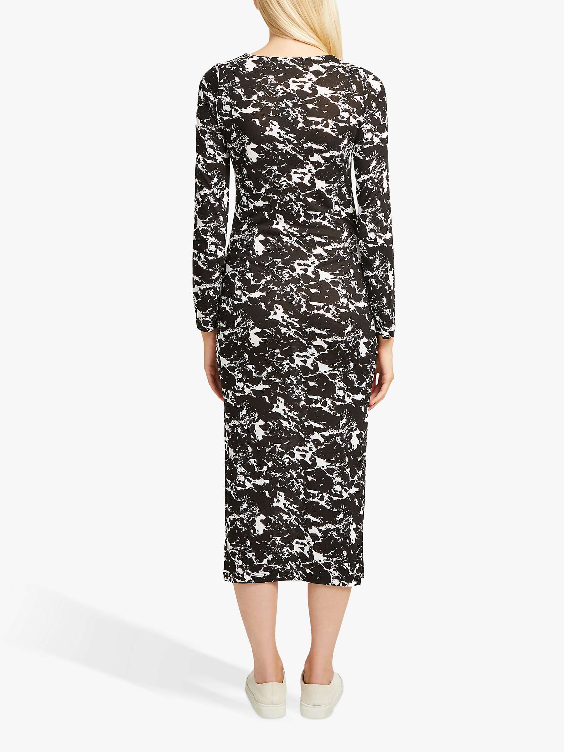 Buy French Connection Lawson Print Dress, Black/White Online at johnlewis.com