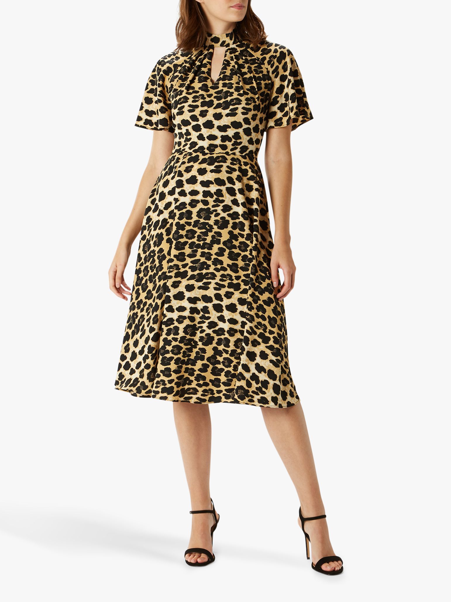 Coast Martha Leopard Print Dress, Multi