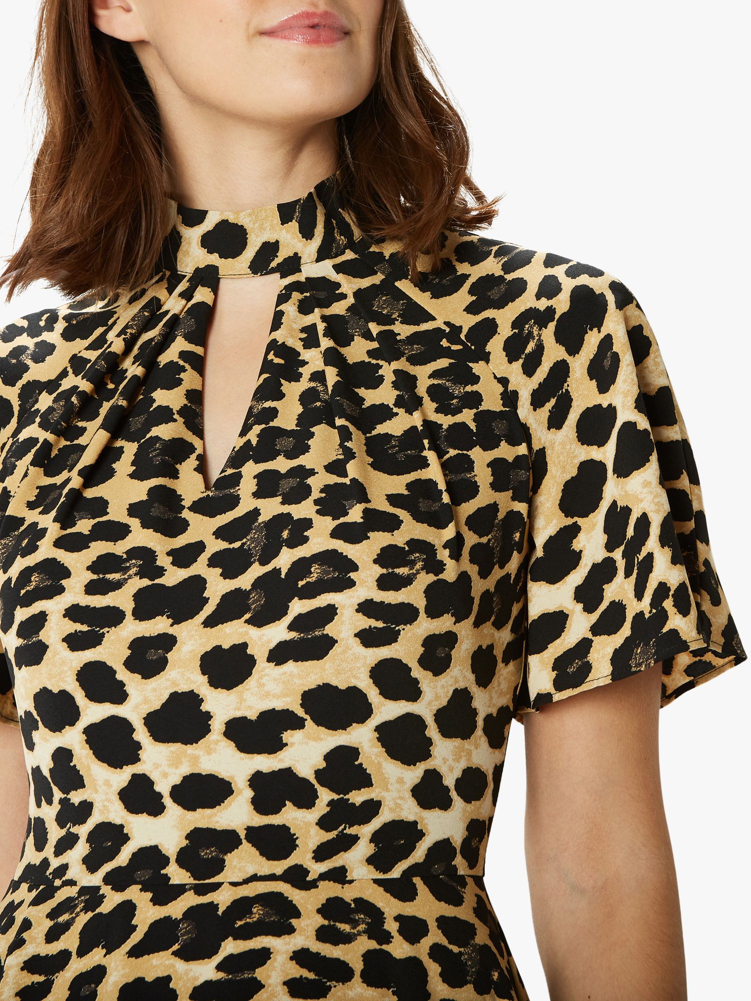 coast martha leopard print dress