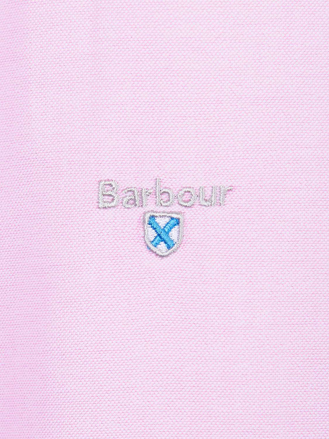 Buy Barbour Long Sleeve Oxford Shirt, Pink Online at johnlewis.com