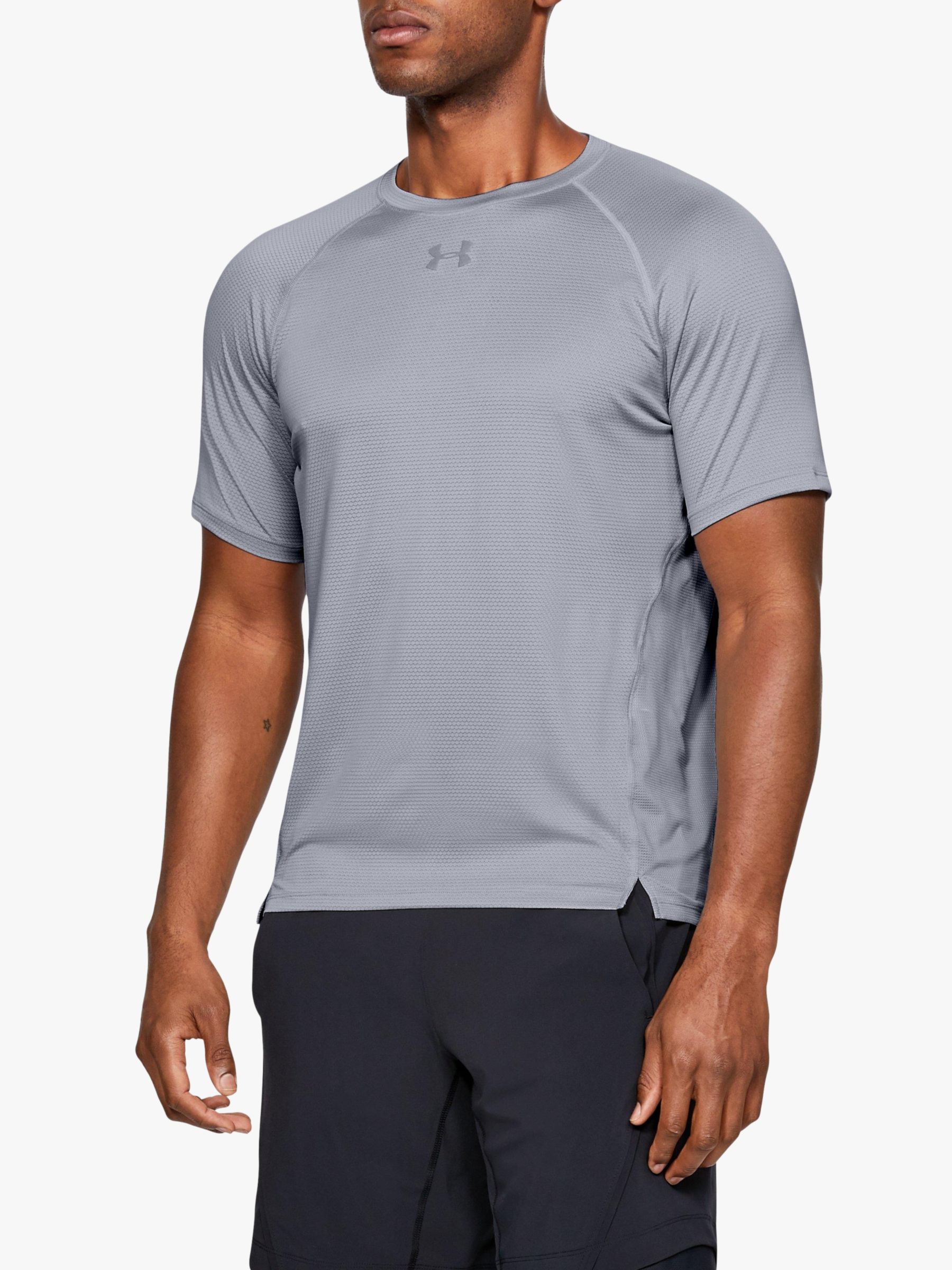 Under Armour Qualifier Short Sleeve Running T-Shirt, Grey