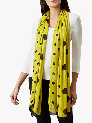 Hobbs Laura Spot Scarf, Chartreuse