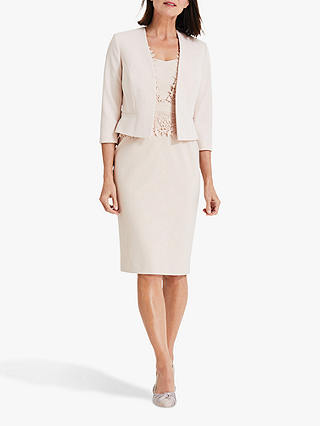 Phase Eight Talita Cropped Sleeve Tailored Jacket, Cameo
