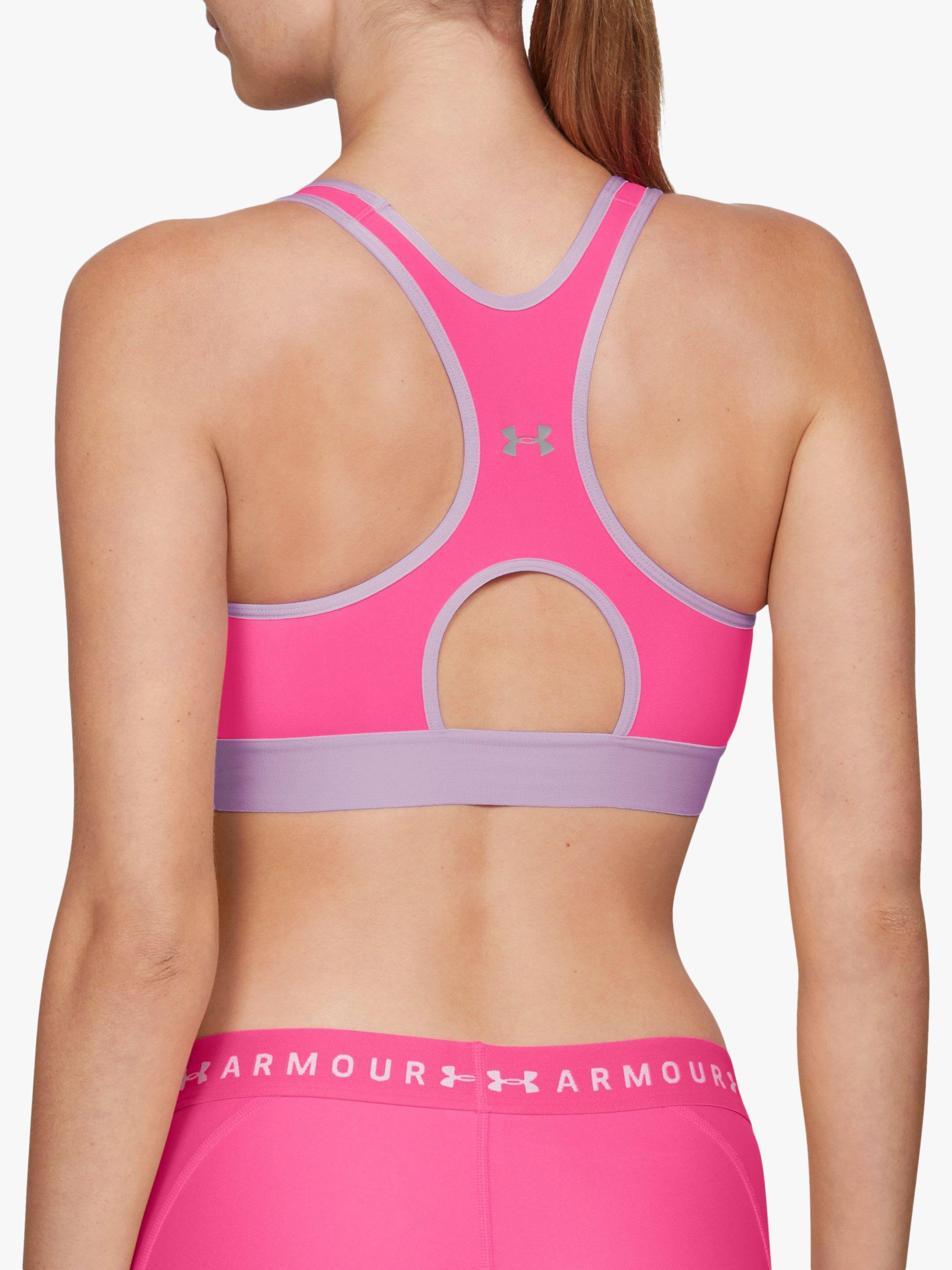 under armour pink sports bra