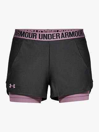 Under Armour Play Up 2-in-1 Ttraining Shorts, Dark Grey
