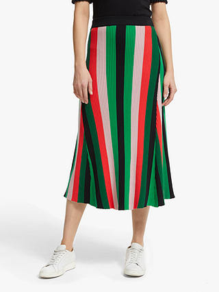 ARMEDANGELS Aadina Stripe Skirt, College Green