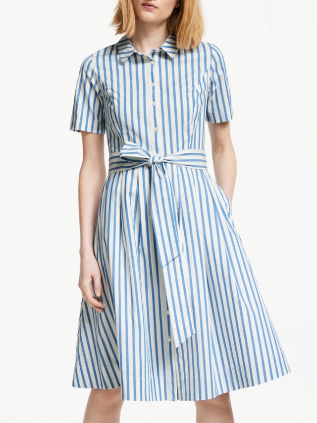 Boden striped 2024 shirt dress