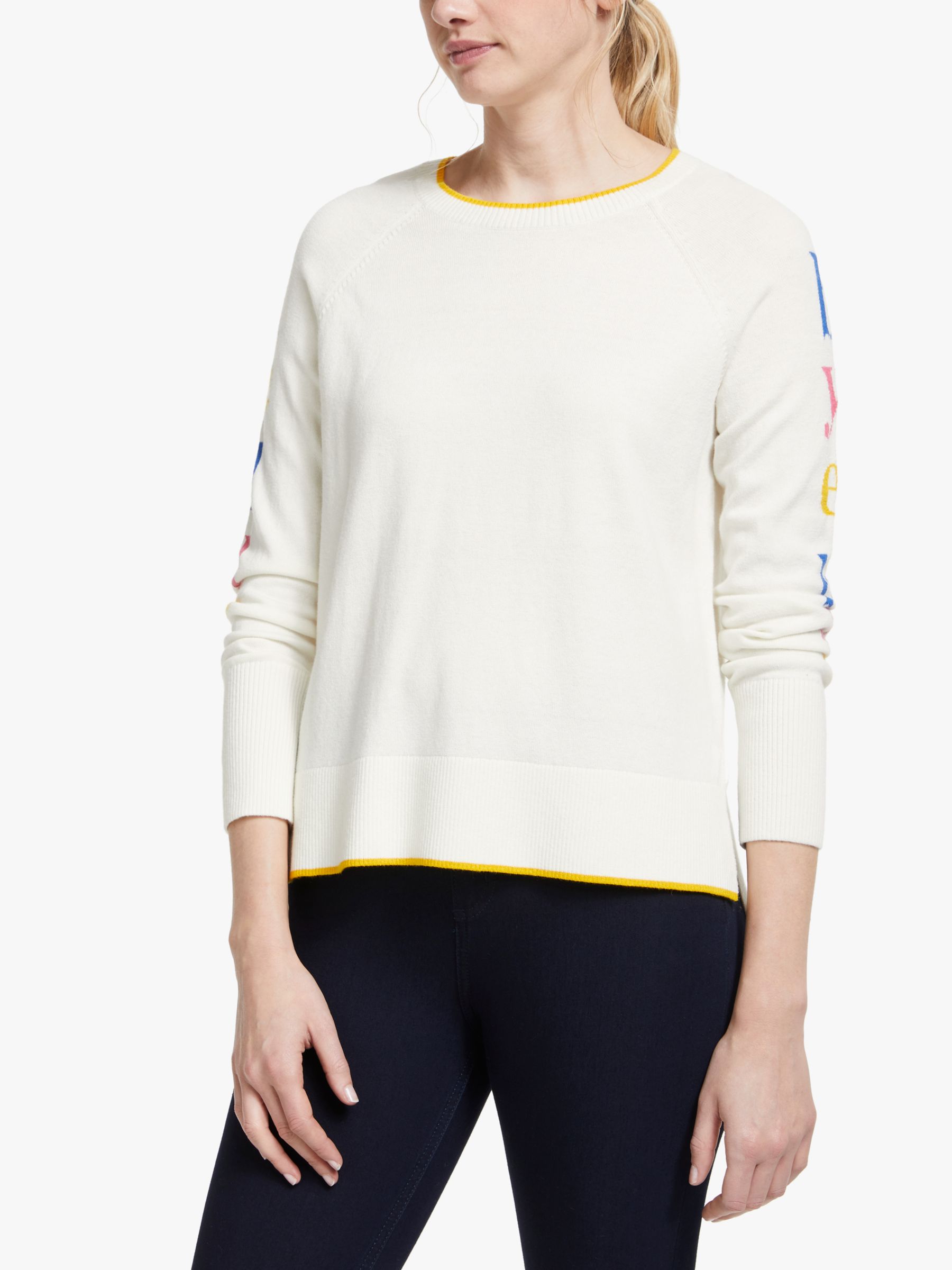 Boden Penny Hello Jumper, Ivory