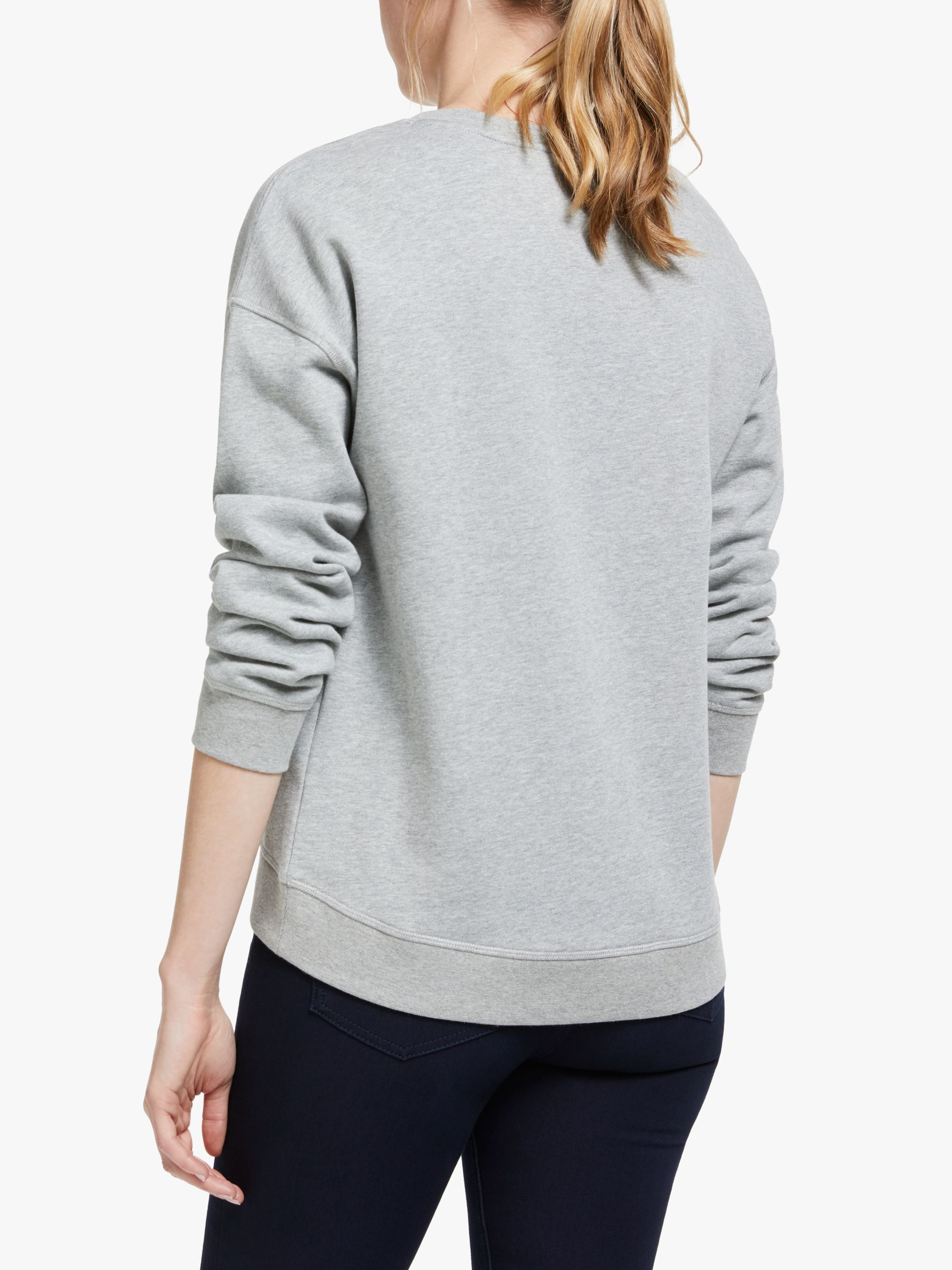 Boden Arabella Wonderful Sweatshirt, Grey at John Lewis & Partners