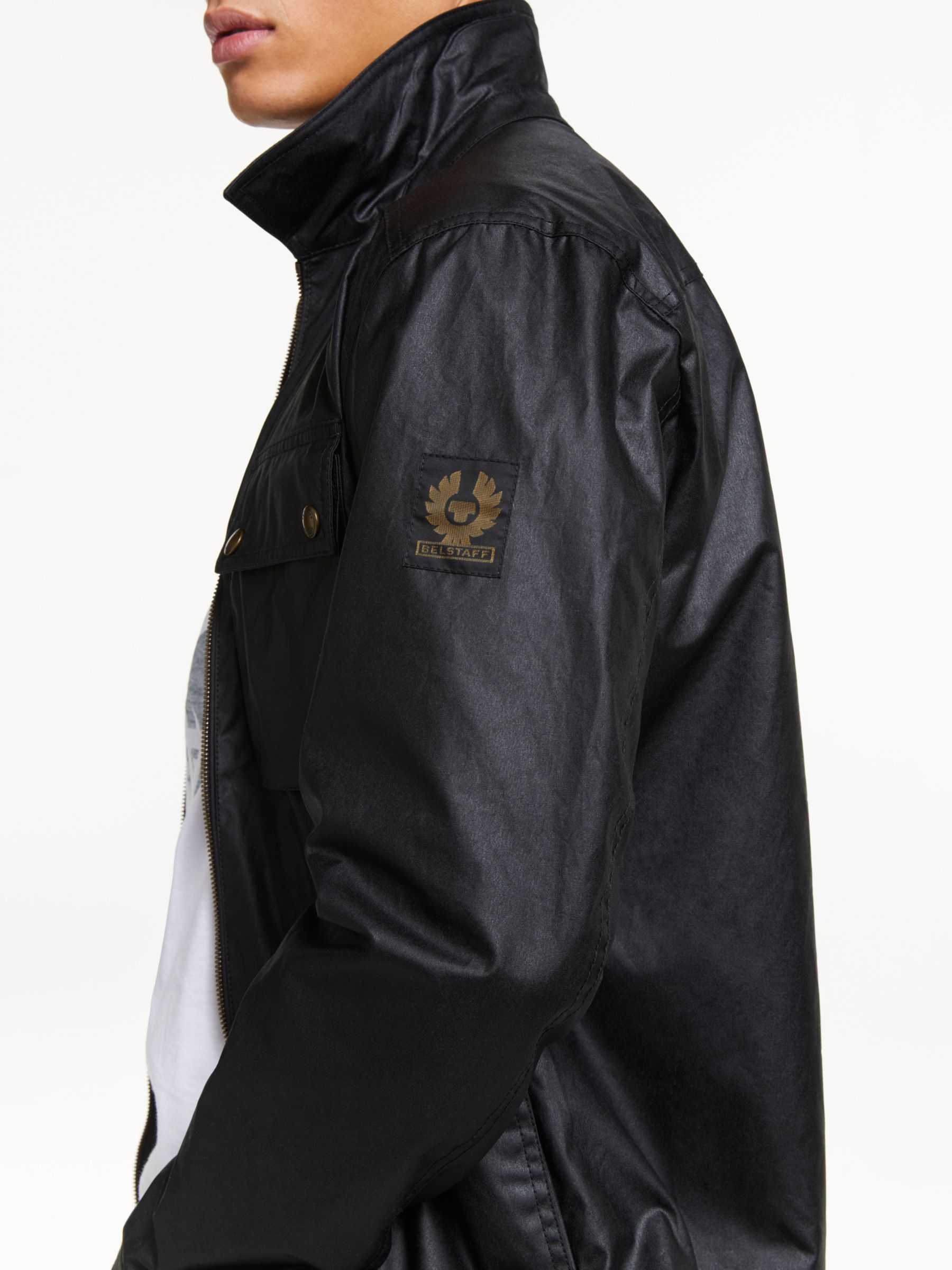 Belstaff Dunstall Jacket, Black at John Lewis & Partners