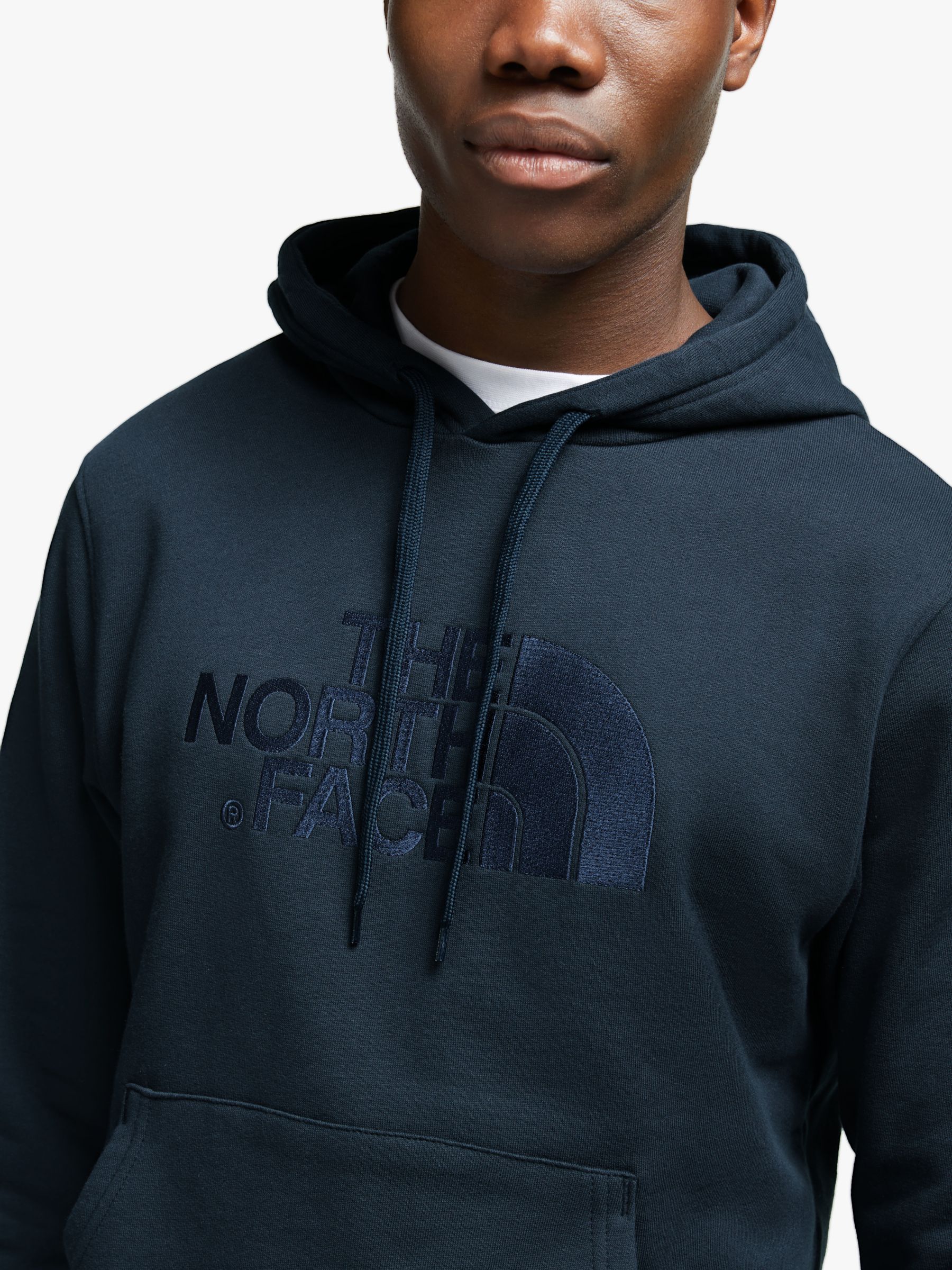 north face drew peak hoodie navy