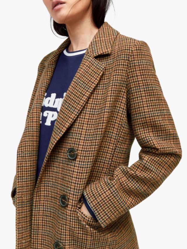 Warehouse Full Length Check Coat, Multi, 6