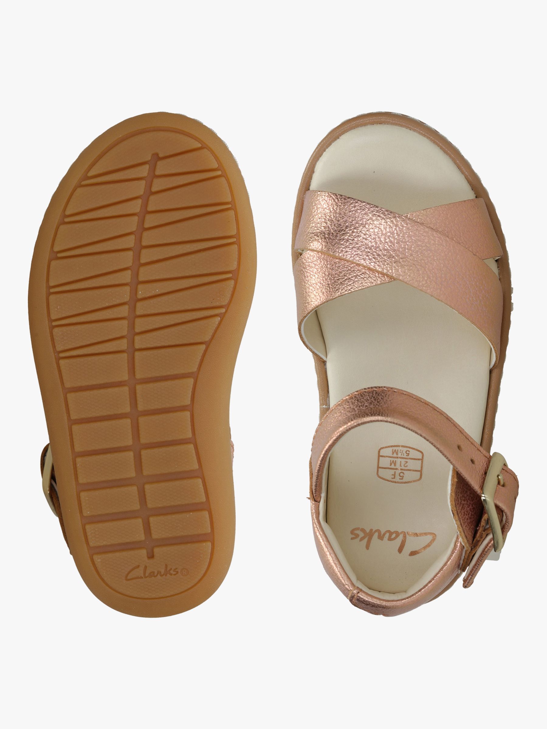 clarks bronze sandals