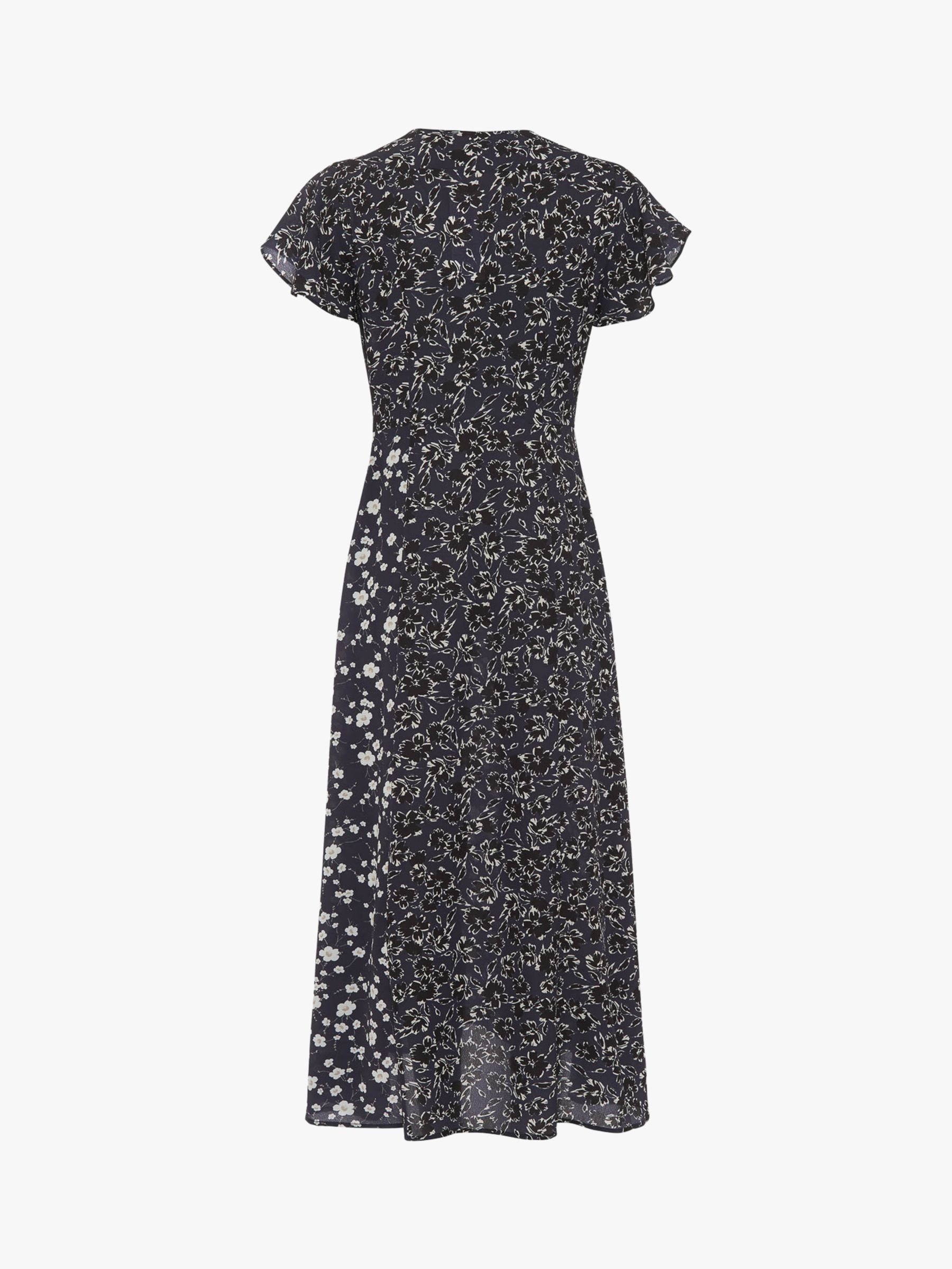 French Connection Aliyah Maxi Dress, Utility Blue/Multi