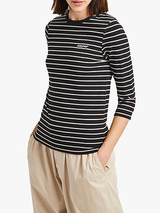 French Connection Tim Tim Amour Stripe Top, Blue