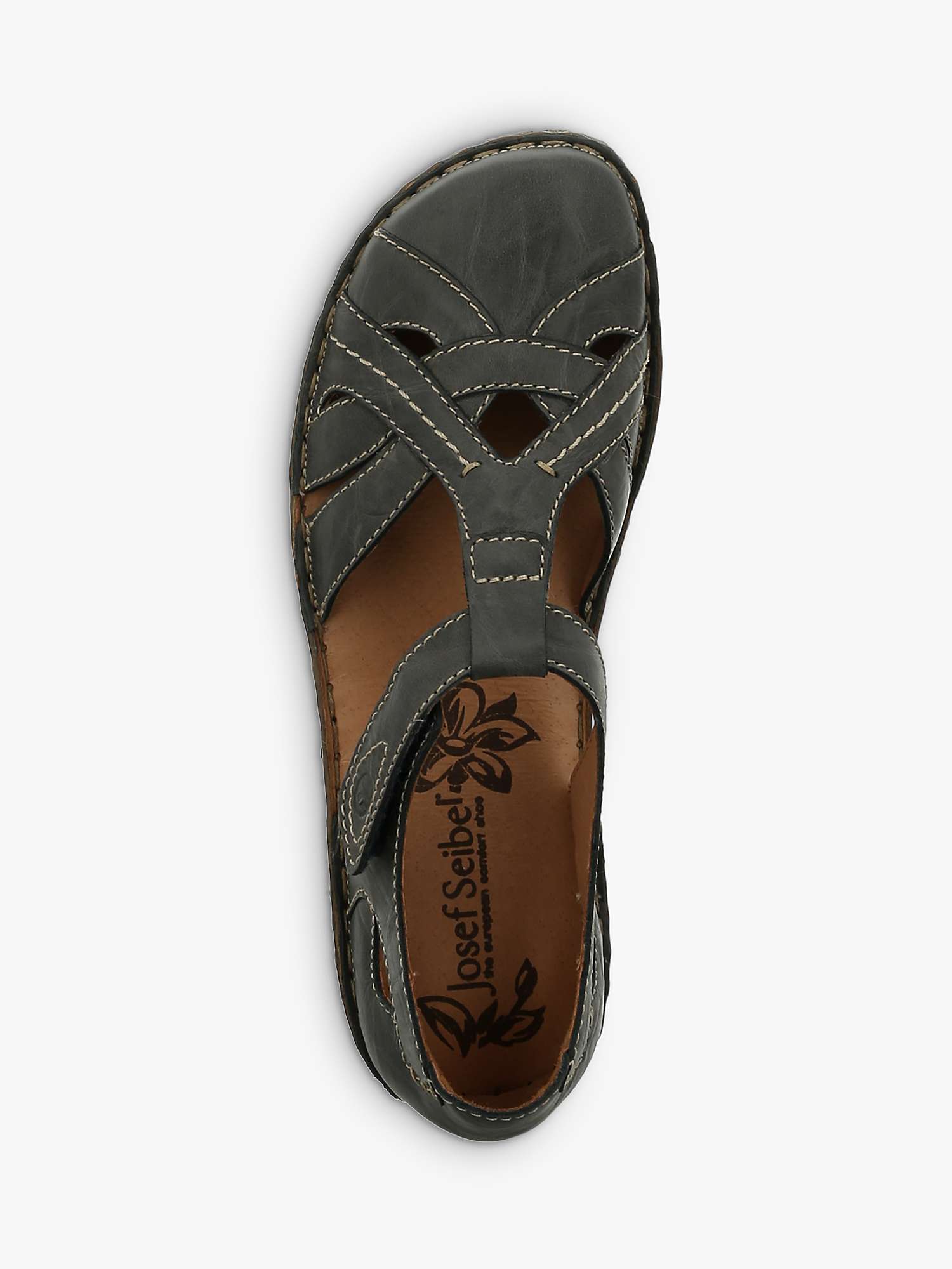 Buy Josef Seibel Rosalie 29 Two Part T-Bar Casual Shoes, Jeans Leather Online at johnlewis.com