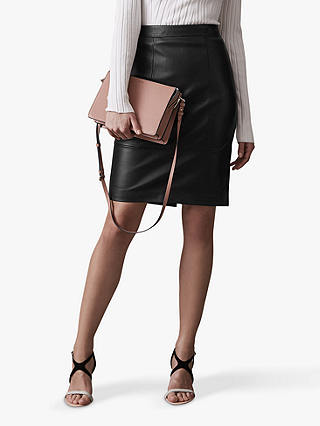 Reiss Kristen Leather Pencil Skirt