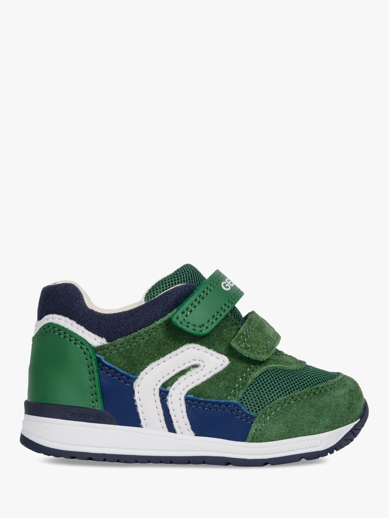Geox Children's Rishon Shoes, Green/Navy