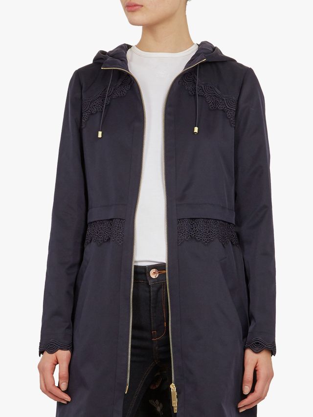 Ted baker sale lace detail parka