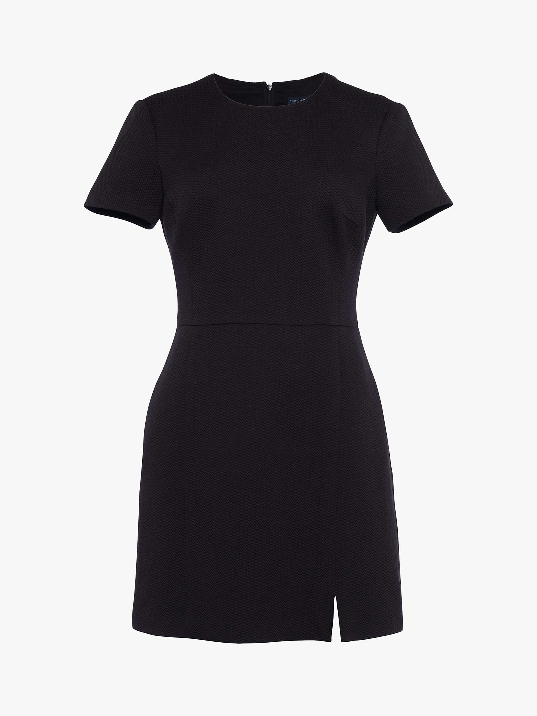 Buy French Connection Dixie Shift Dress, Charcoal Online at johnlewis.com