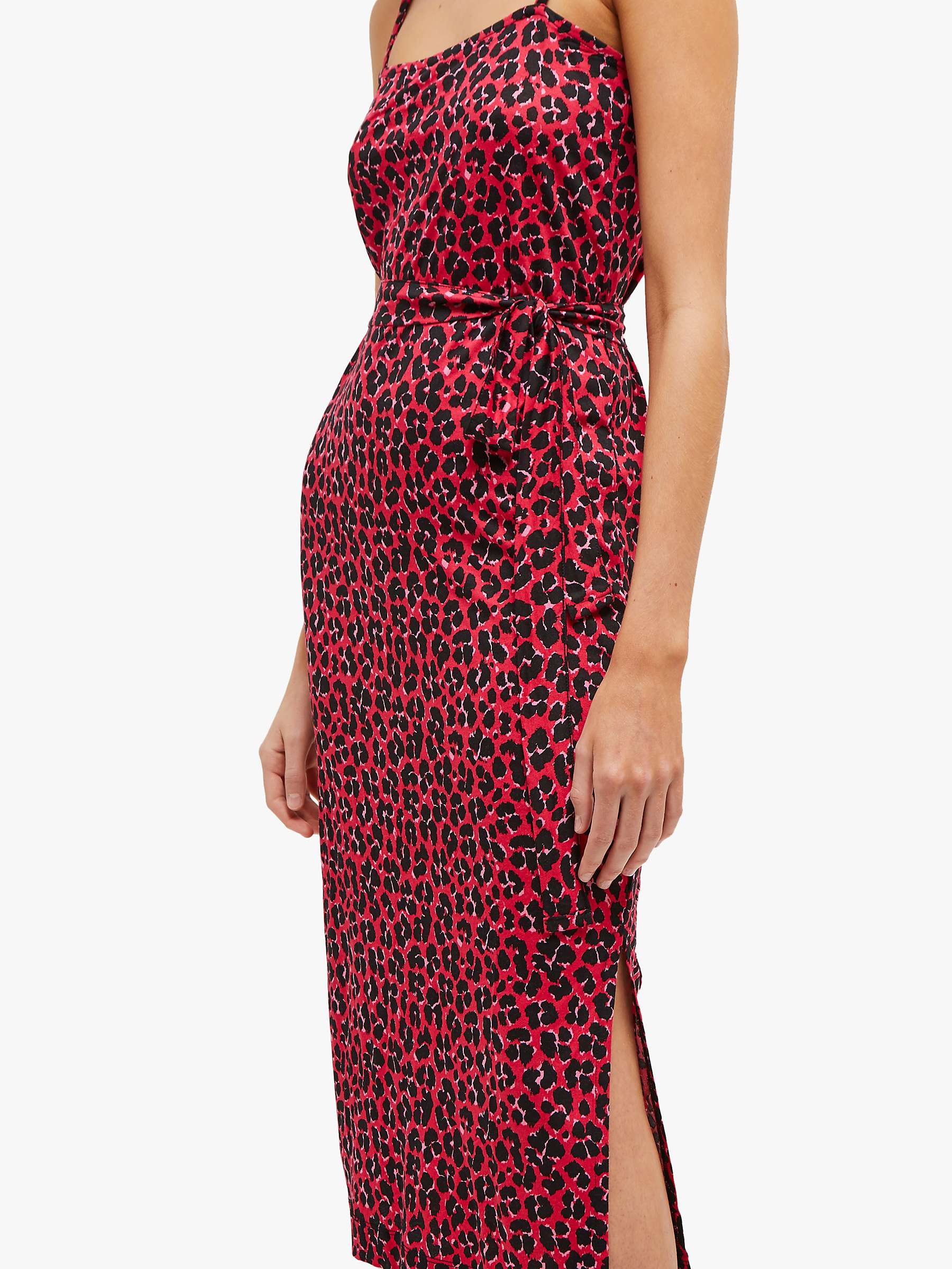 Buy French Connection Anna Jersey Leopard Print Dress, Red Online at johnlewis.com