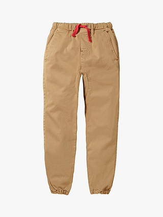 Mini Boden Boys' Slouch Trousers, Chino Brown