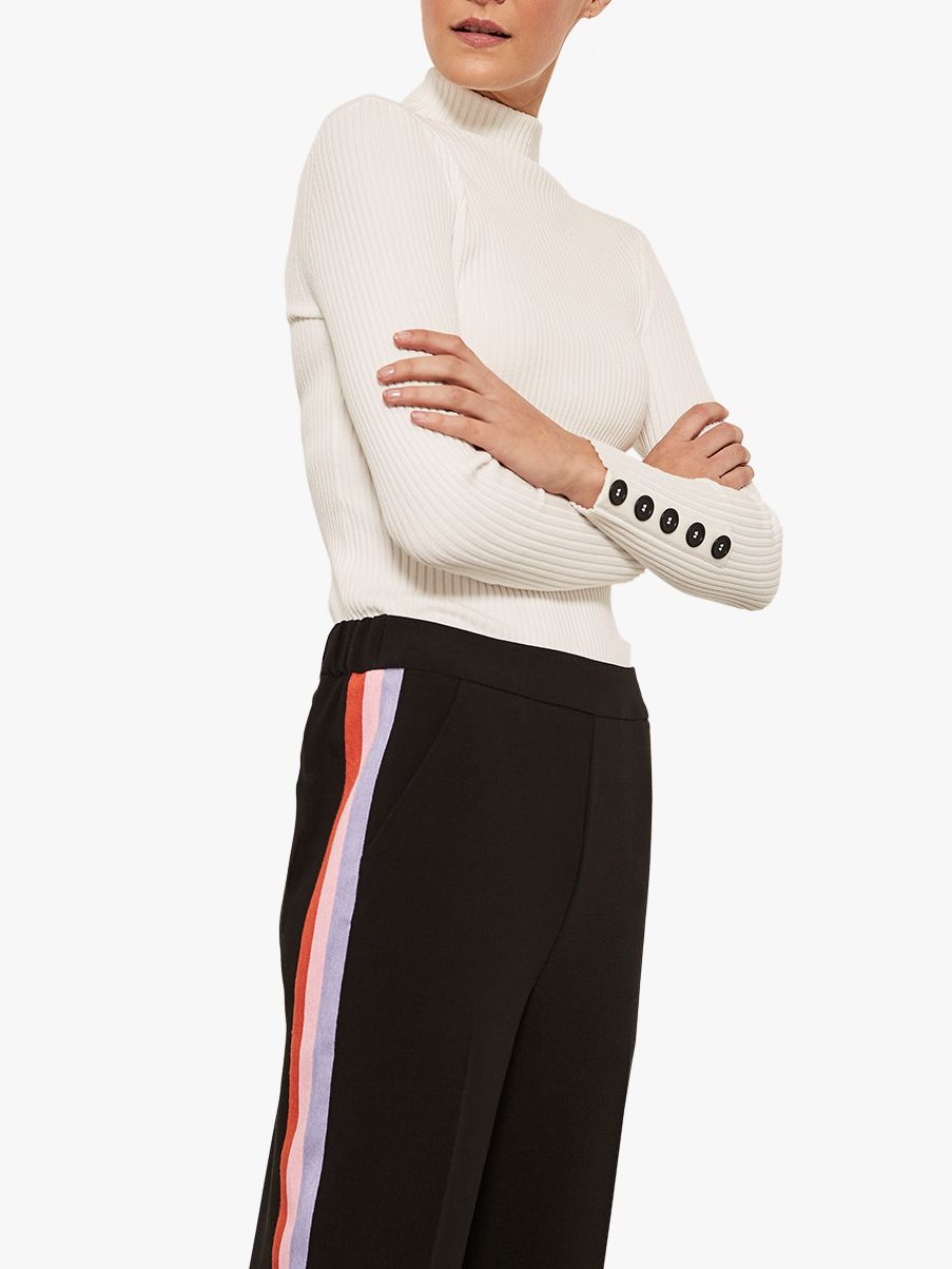 sporty trousers with side stripe