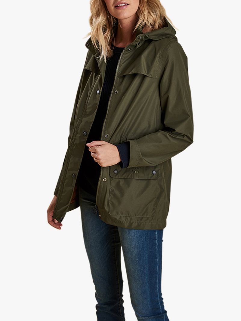 barbour drizzle jacket olive 