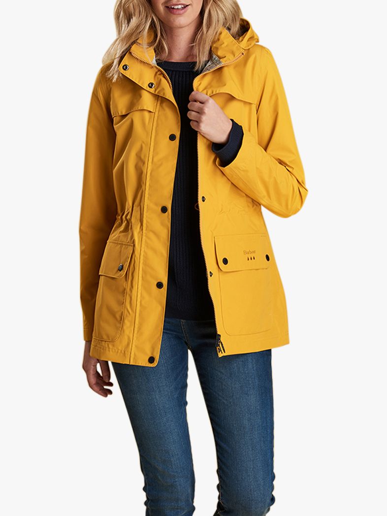 barbour yellow coat