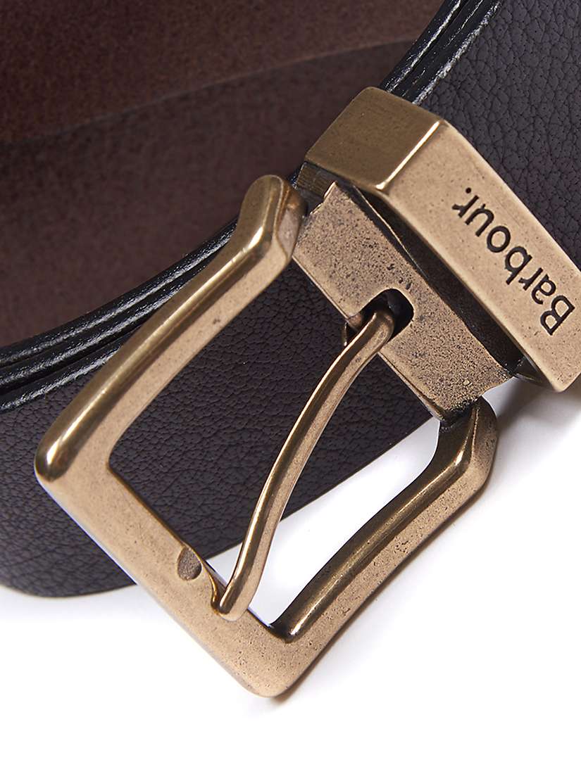 Buy Barbour Blakely Leather Belt, Brown Online at johnlewis.com