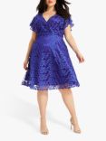 Studio 8 Tiana Textured Dress, Cobalt Blue