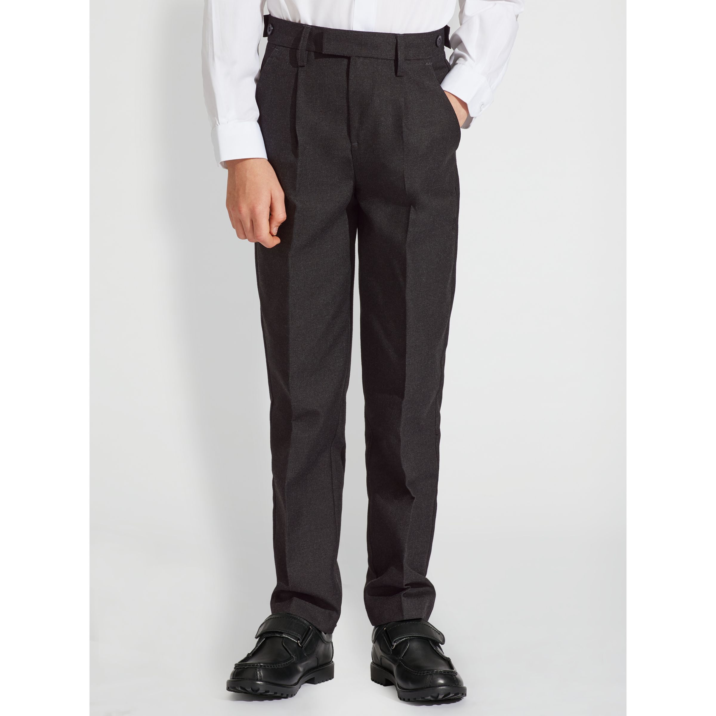 John Lewis & Partners Boys' Adjustable Waist Tailored Fit School Trousers