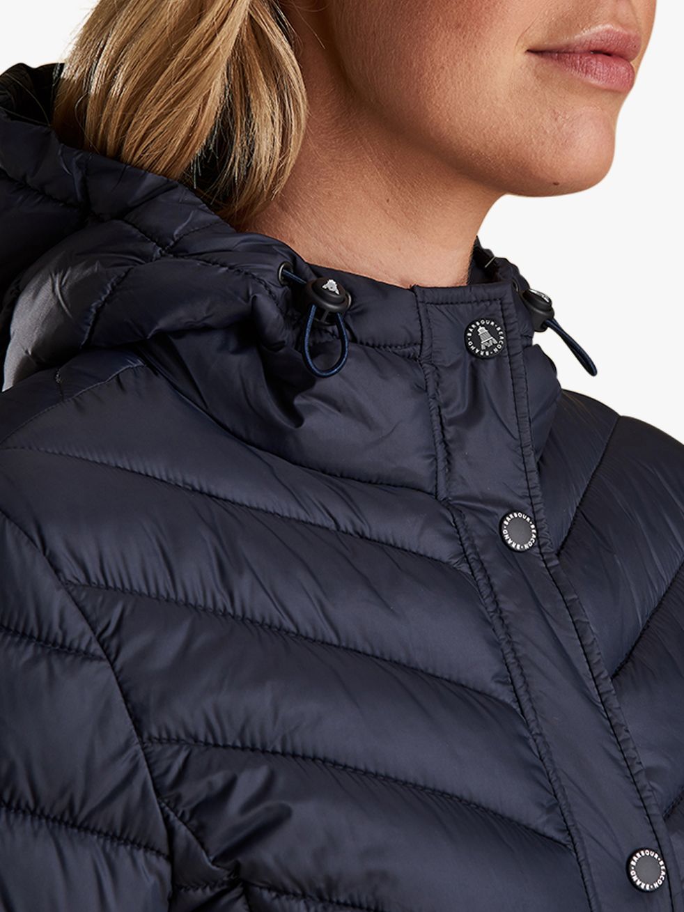 barbour isobath quilted hooded jacket
