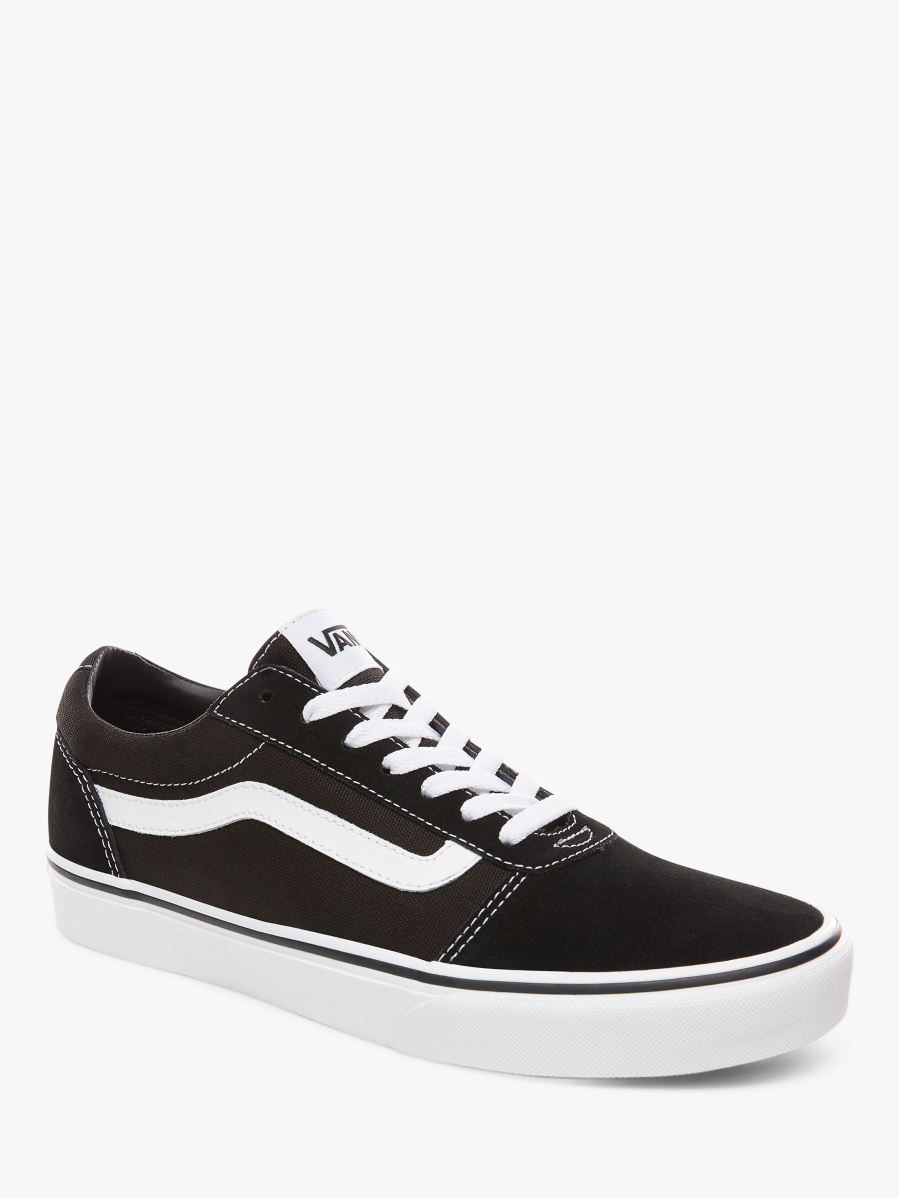 vans black and white mens shoes