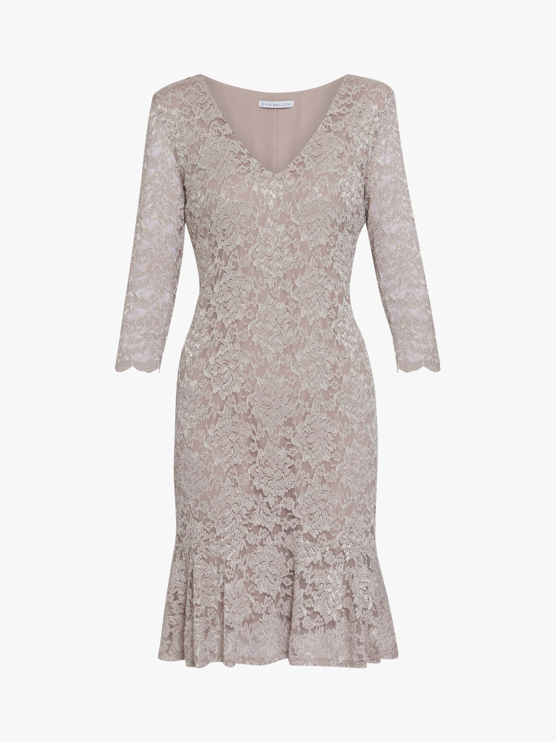 Gina Bacconi Nadalie Tailored Lace Dress at John Lewis & Partners